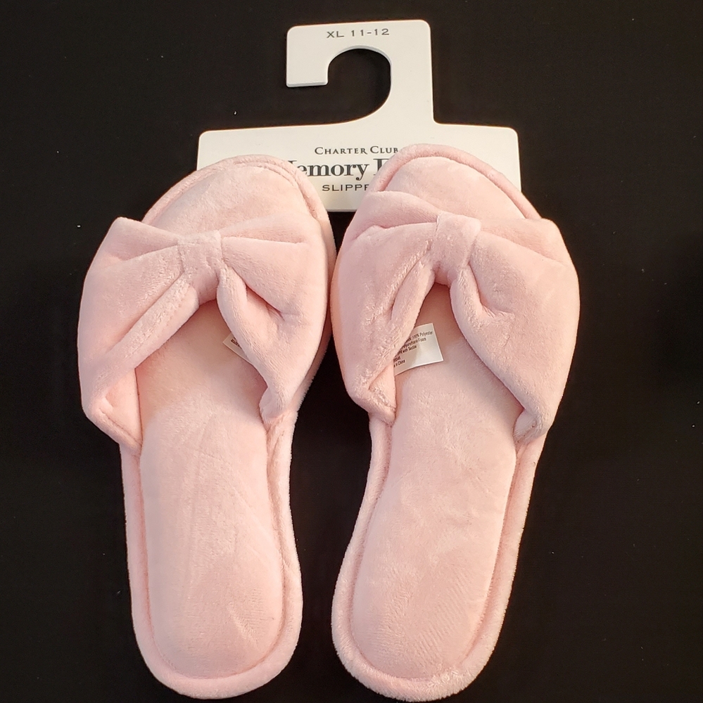 Charter Club Women's Memory Foam Slippers. Size XL 11-12